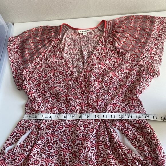 Whistles Alisha Red Floral Jumpsuit Size 12 - Picture 13 of 16